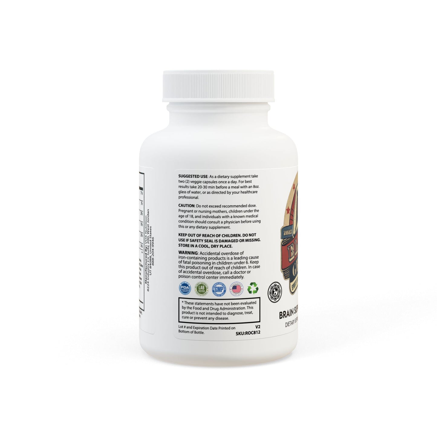 Brain Support Complex Supplement (60 Capsules)